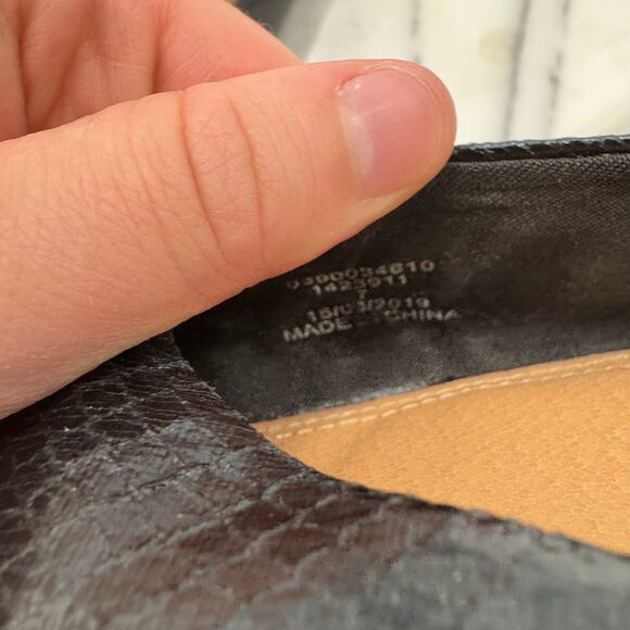 Asos Design faux leather pointed toe flats - Picture 4 of 8